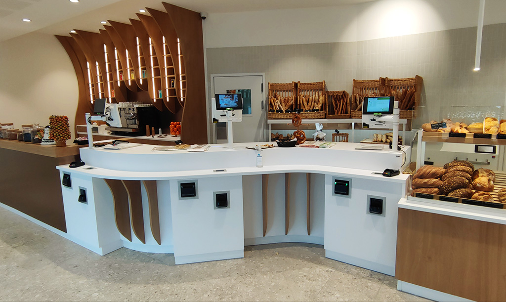 Exemple de monnayeur dans une boulangerie